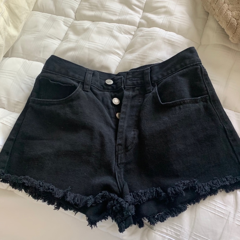 Brandy Melville high waisted black shorts